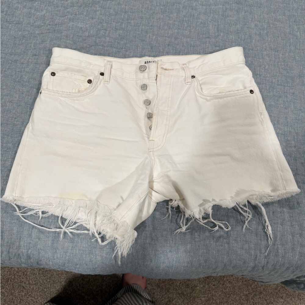 Agolde Parker Long Short White